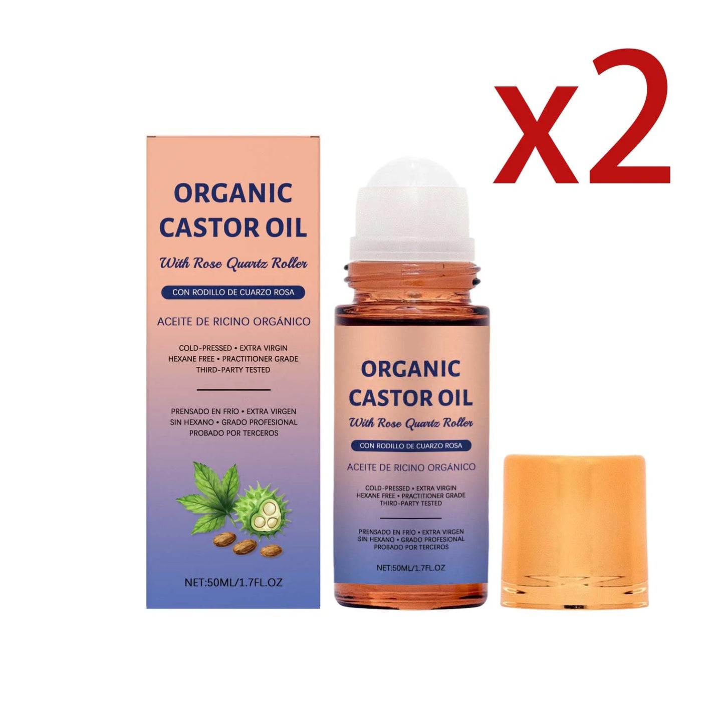 Castor Oil Soothing Essence Ball Relieve Dryness Brighten Deep Hydration Nourish Improve Skin Condition Skin Moisturizing Serum