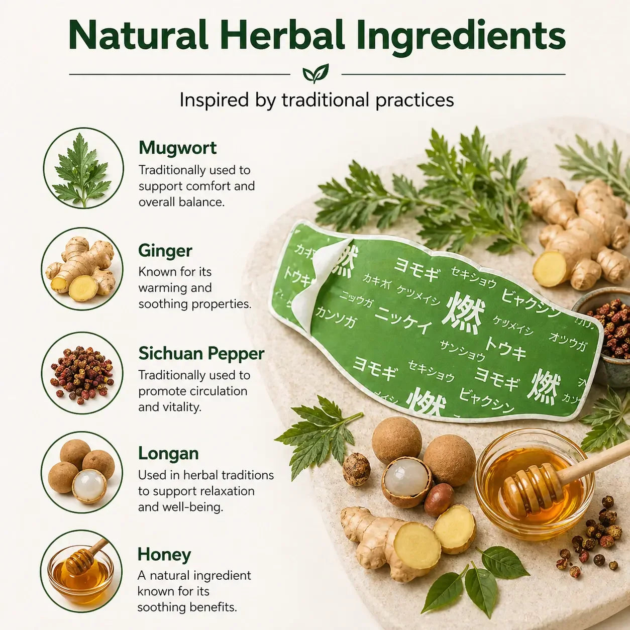 Tiras de bem-estar herbal MoxyPatch da Corvenly, mostrando as patches adesivos coloridos para uso na pele.