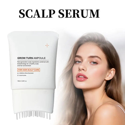 Scalp Care Serum Built-in Massager Brush Soothe Nourish Hair Follicles Promote Hair Growth Reduce Hair Loss Repair Damaged Hair