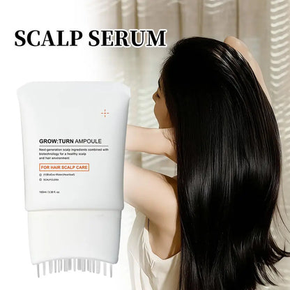 Scalp Care Serum Built-in Massager Brush Soothe Nourish Hair Follicles Promote Hair Growth Reduce Hair Loss Repair Damaged Hair