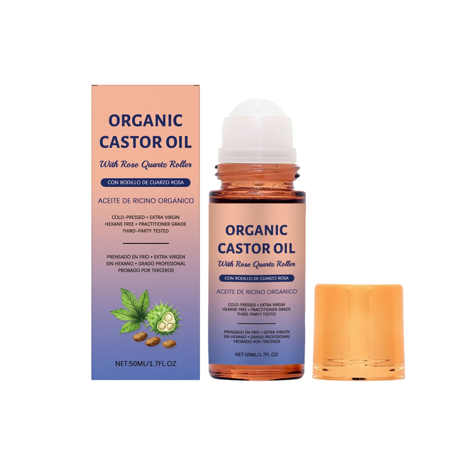 Castor Oil Soothing Essence Ball Relieve Dryness Brighten Deep Hydration Nourish Improve Skin Condition Skin Moisturizing Serum