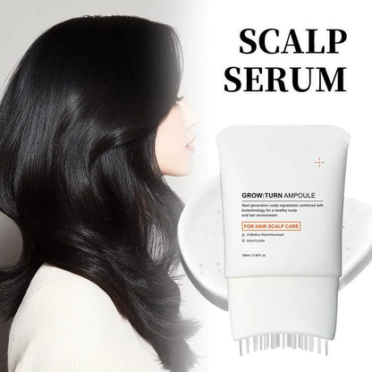 Scalp Care Serum Built-in Massager Brush Soothe Nourish Hair Follicles Promote Hair Growth Reduce Hair Loss Repair Damaged Hair